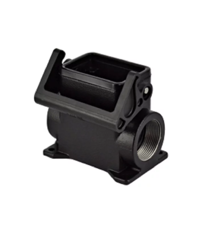 surface mounting housing, high, size 44.27, LS-type alu, 1 lever, 1xM32 side