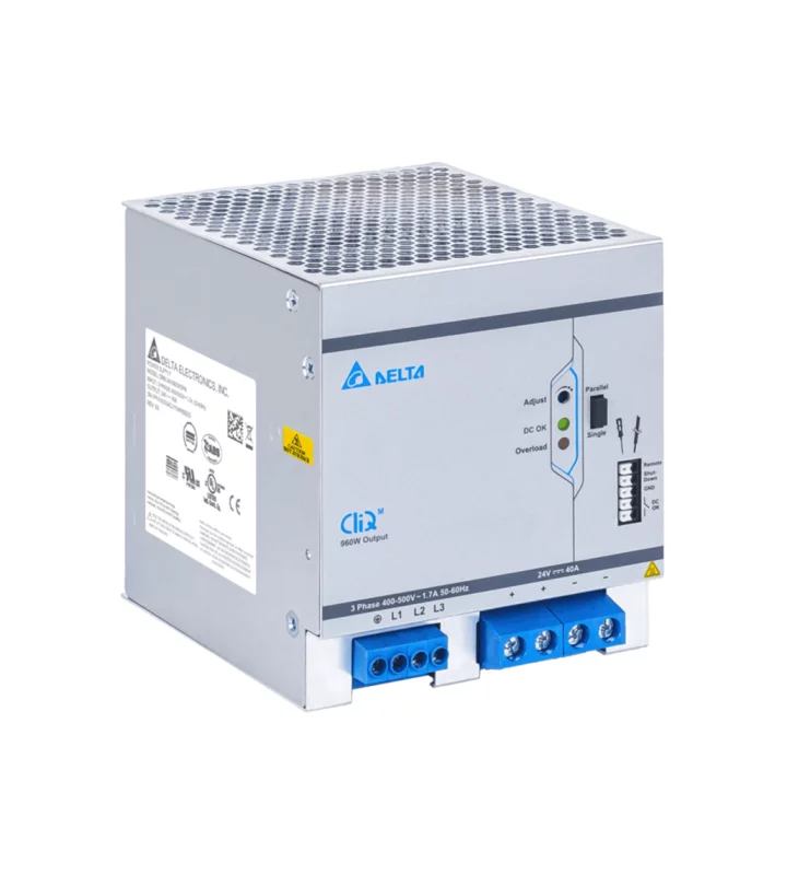 Power supply, 2,3Ph, 960W, DIN Rail, AC/DC, 24 Vdc, 40 A