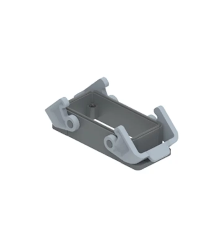 bulkhead mounting housing, size 77.27, T-TYPE plastic, 2 levers, PE-jumper