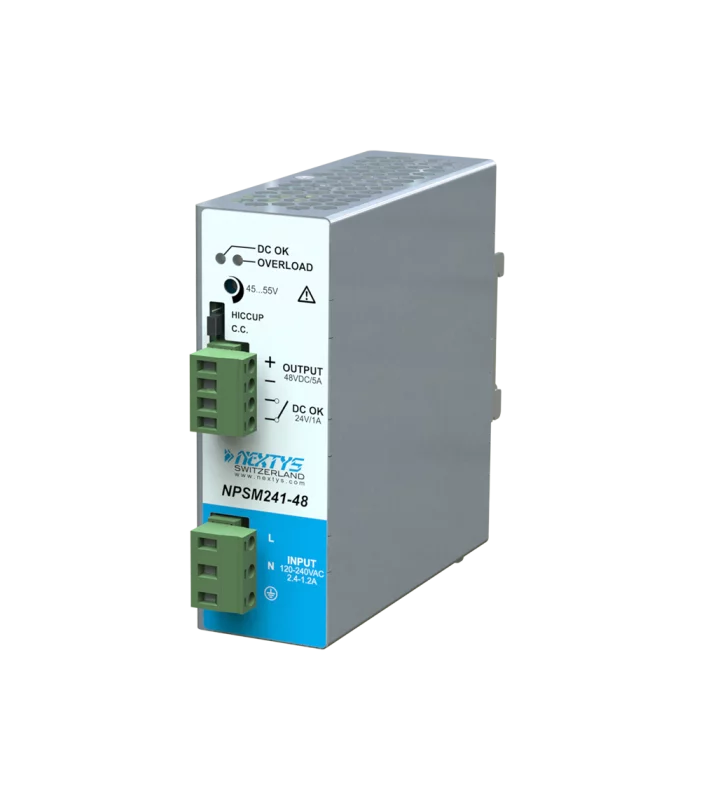 Power supply, 1Ph, 240W, DIN Rail, AC/DC, 48 Vdc, 5 A