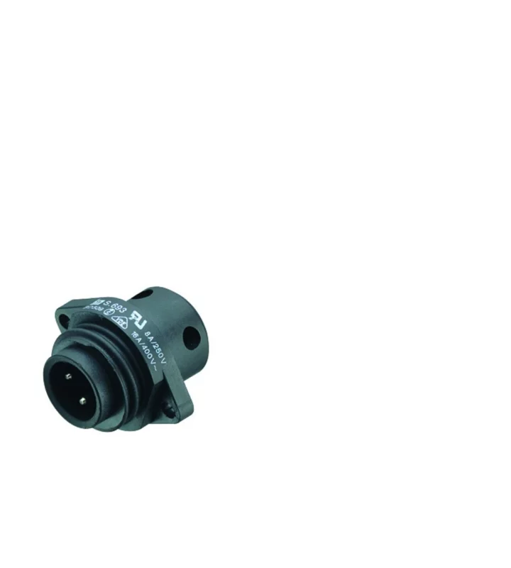 Male panel mount connector