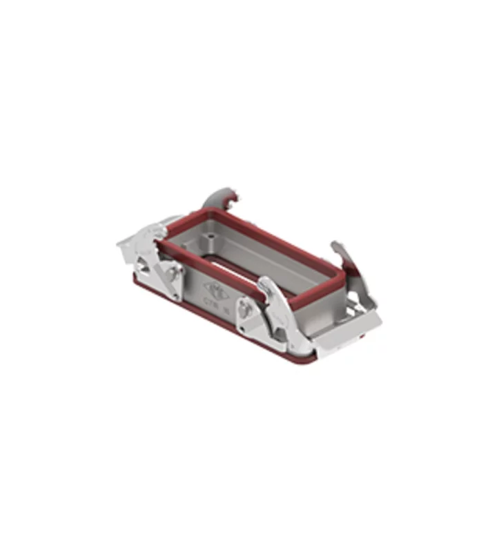 bulkhead mounting housing, size 77.27, 180 °C alu, 2 levers