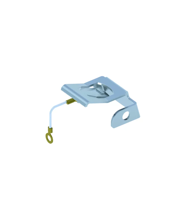 locking device, for bulkhead and surface mounting housings low with 2 levers, with eyelet