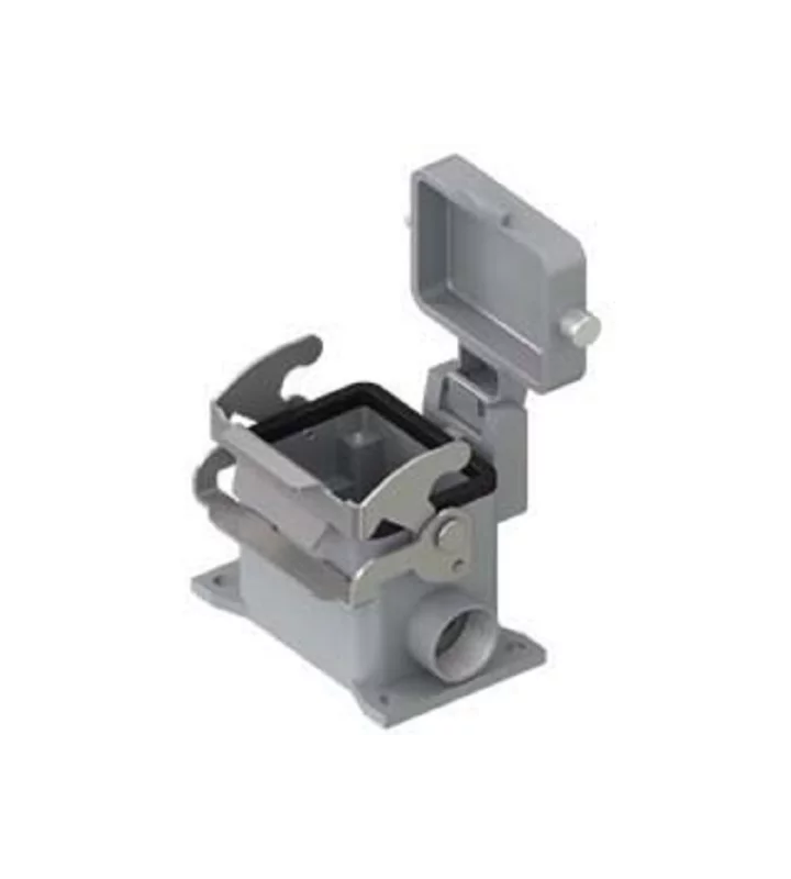 surface mounting housing, high, size 44.27, V-TYPE alu, 1 lever, 2xM32 side, cover metal