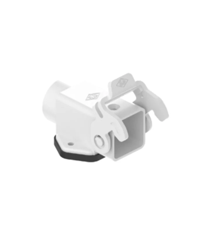 bulkhead mounting housing, angled, size 21.21, CK plastic, 1 lever, 1xPG11 side
