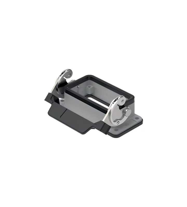 bulkhead mounting housing, size 57.27, C-TYPE alu, 1 lever