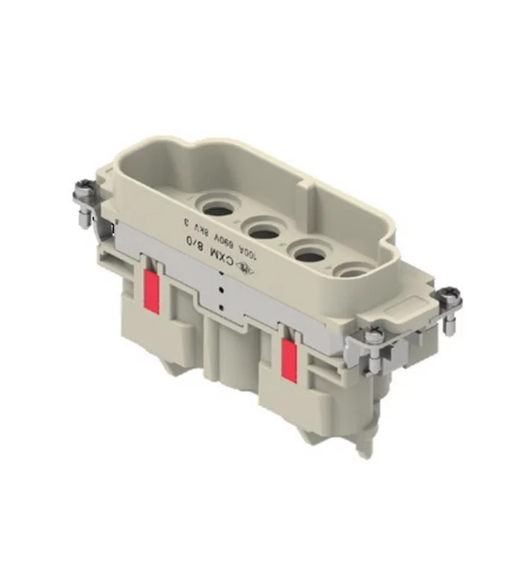male insert, size 104.27, 8p+PE, crimp, 100A, 690V