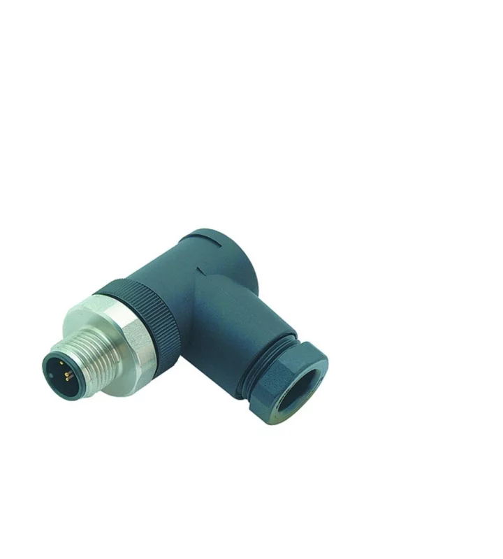 Male angled connector