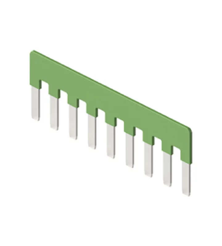 parallel bridge, for 9 contacts, 10A, 50V, for inserts CDSH, green