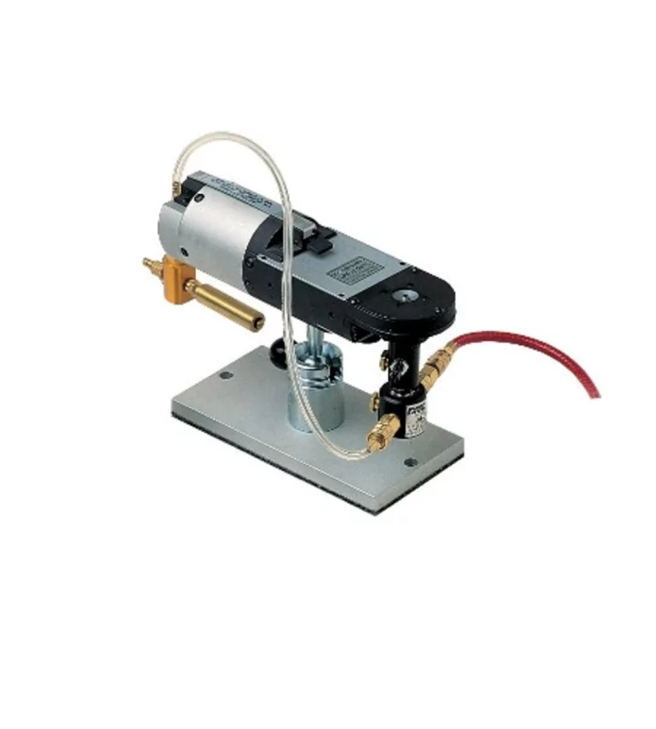 crimping tool, pneumatic, for crimp contacts 10+16A, series CD+CC, with stand