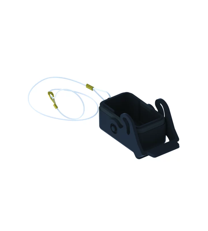 protection cover, MIXO ONE, plastic, 1 lever, gasket, for MIXO inserts, loop, black