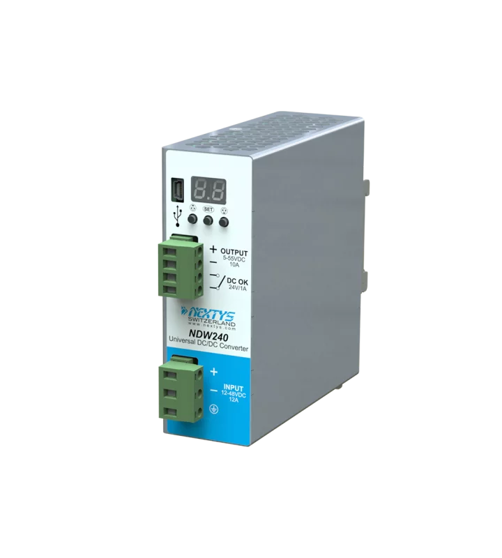Power supply, 240W, DIN Rail, DC/DC, 5…55 Vdc, 10 A
