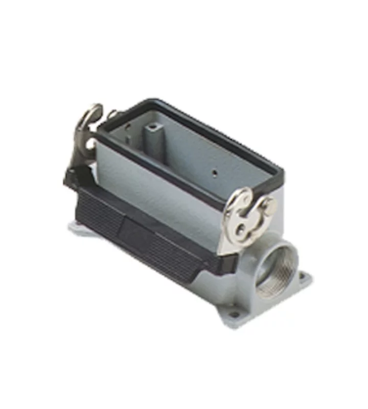 surface mounting housing, high, size 77.27, C-TYPE alu, 1 lever, 2xM32 side