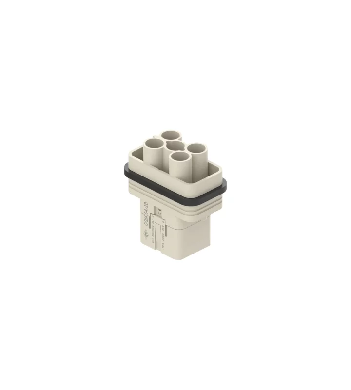 male insert, size 32.13, 4+2+PE, crimp, 40A, 400/690