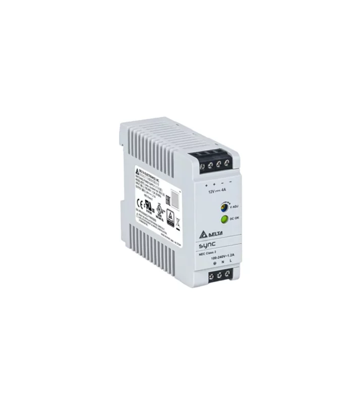 Power supply, 1Ph, 48W, DIN Rail, AC/DC, 12 Vdc, 4 A
