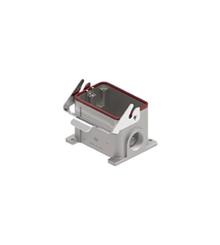 surface mounting housing, size 104.62, 180 °C alu, 1 lever, 1xM40 side