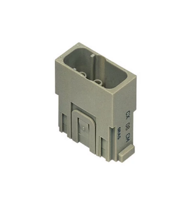 male insert, MIXO, 1MU, 8p, crimp, 16A, 400V