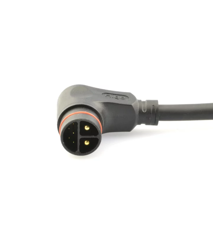 Male angled plug connector