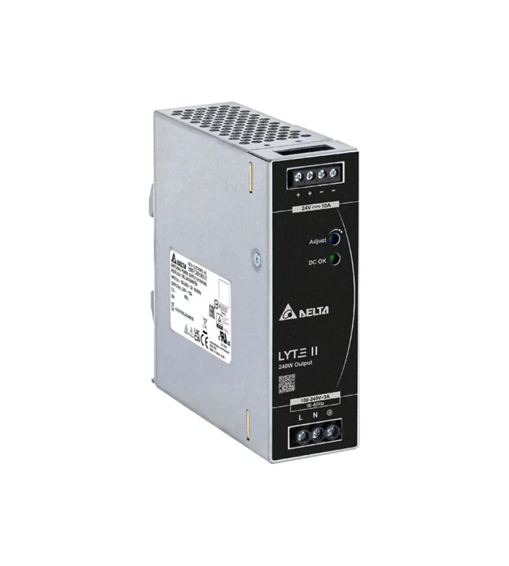 Power supply, 1Ph, 240W, DIN Rail, AC/DC, 24 Vdc, 10 A
