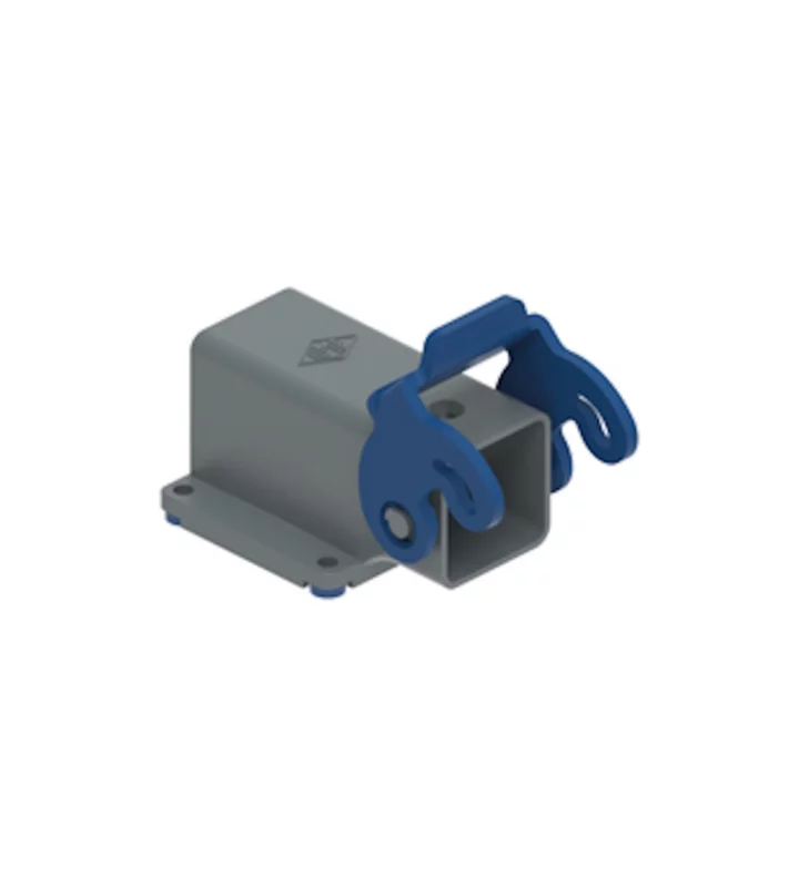 bulkhead mounting housing, angled, size 21.21, CKH plastic, 1 lever