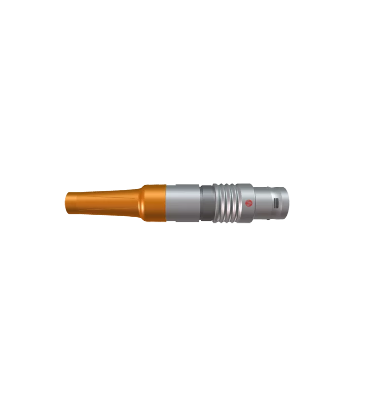 Straight cable plug with back nut for Bend Relief