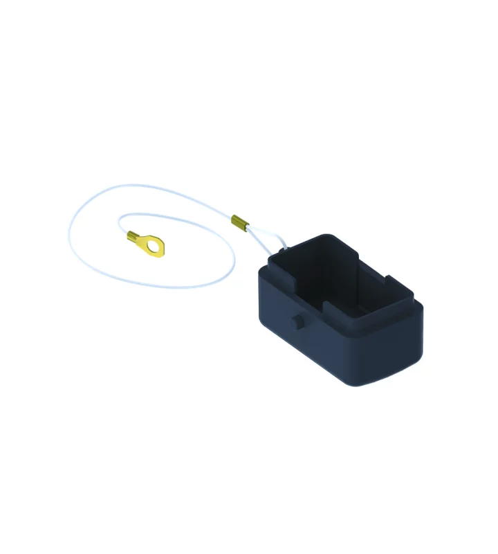 protection cover, MIXO ONE, plastic, 2 pegs, for MIXO inserts, eyelet, black