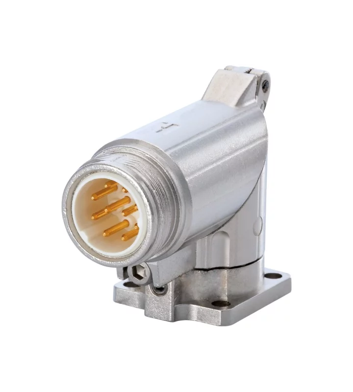 Right Angle Panel Connector, Male Thread