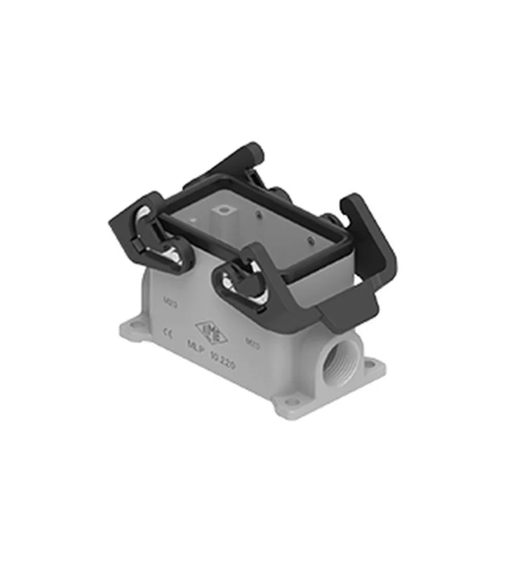 surface mounting housing, size 57.27, IL-BRID stainless steel, 2 levers, 2xM20 side
