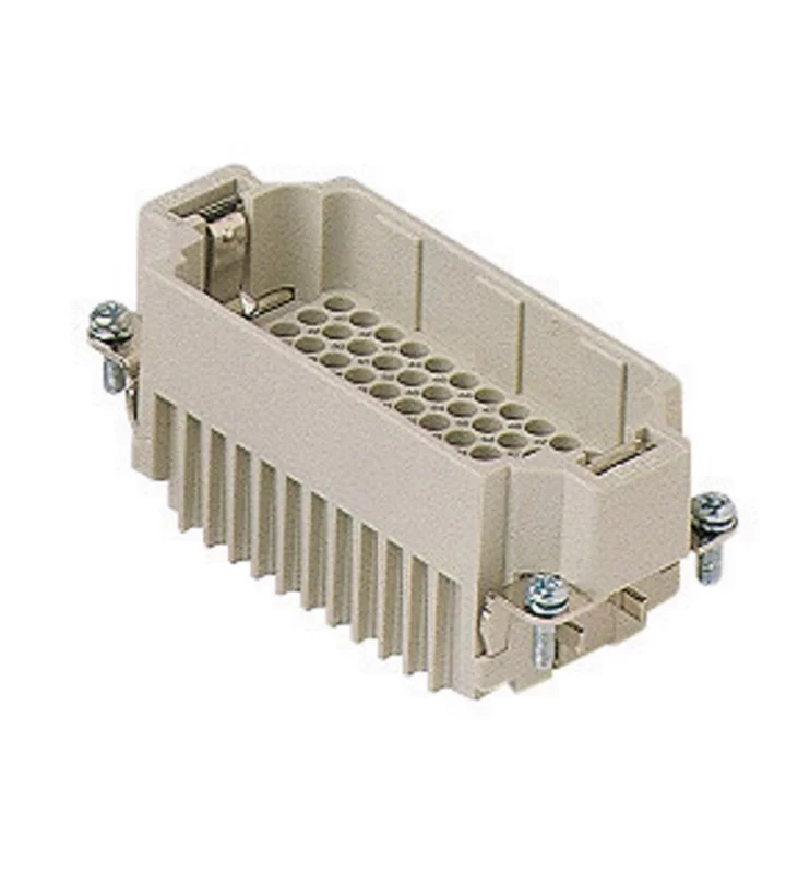 male insert, size 77.27, 72p+PE, crimp, 10A, 250V