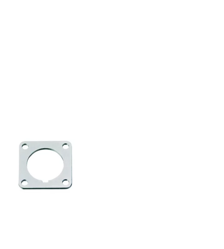 Rectangular flange for panel mount connectors