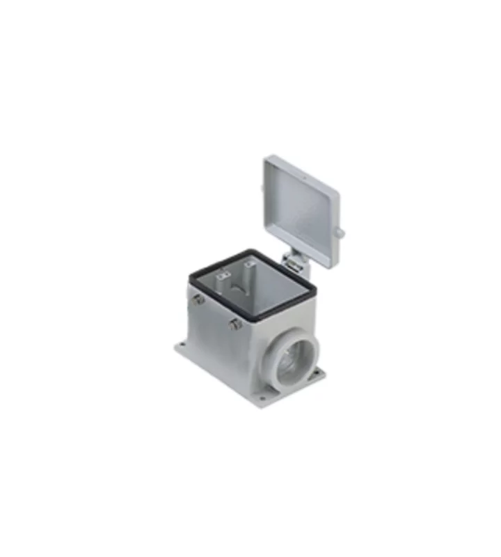 surface mounting housing, size 77.62, C-TYPE alu, 4 peg, 1xM40 side, cover
