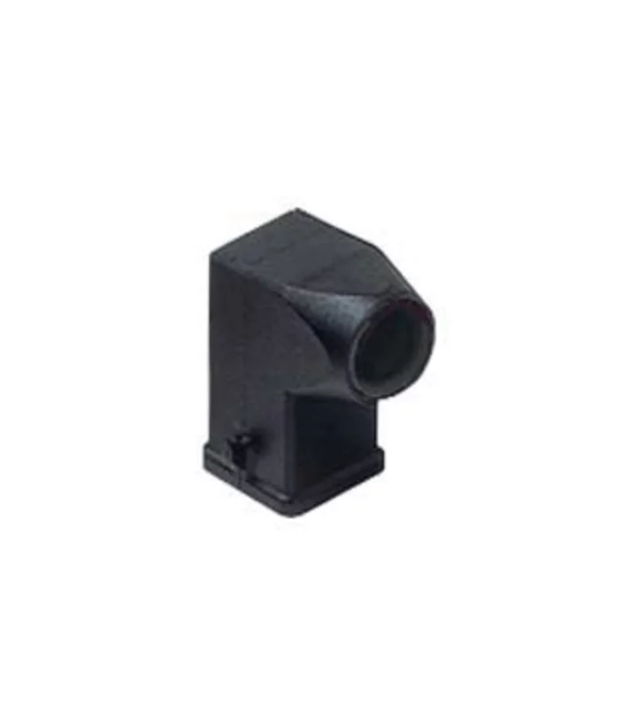 hood, angled, size 21.21, CK plastic, 2 pegs, 1xM20 side, black