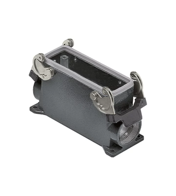 surface mounting housing, high, size 104.27, E-Xtreme alu, 2 levers, 1xM32 side