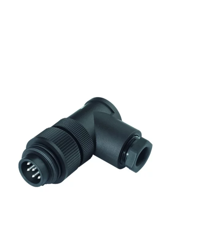 Male angled connector