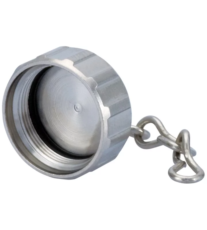 Brass protective cap with chain