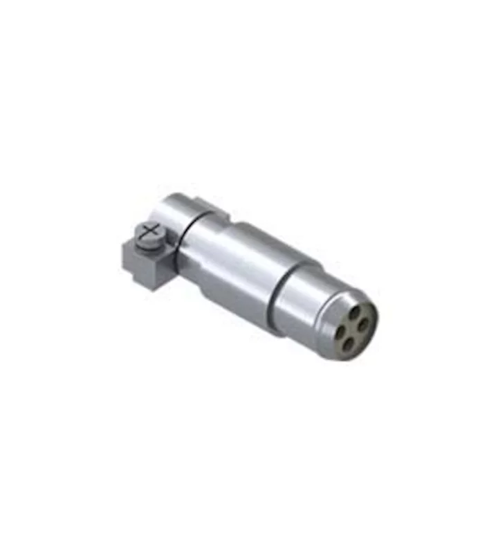 female shielded connector, MIXO, 4p, crimp, 10A, 50V, BUS