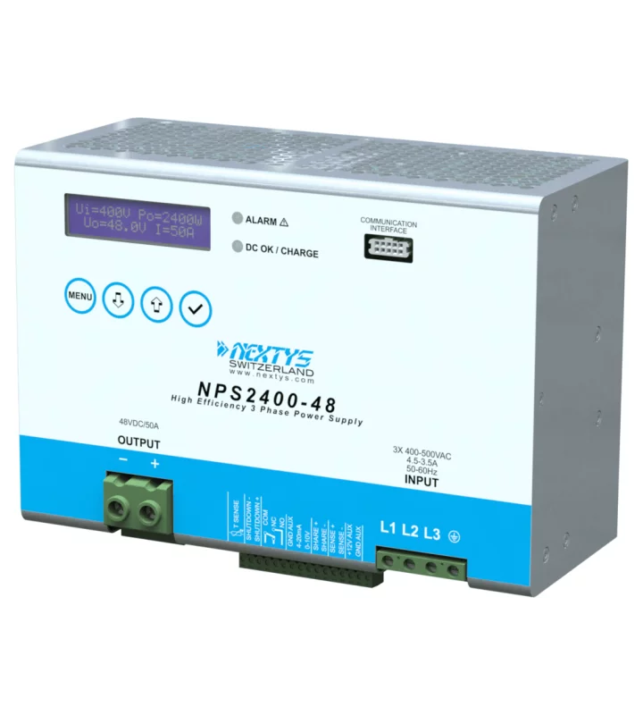 Power Supply 3Ph, 2400W Din-Rail AC/DC 24;48 Vdc 50 A