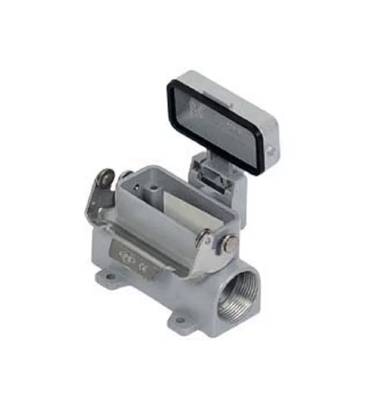 surface mounting housing, size 66.16, CZ7 alu, 1 rigid lever, 1xM25 side, cover metal