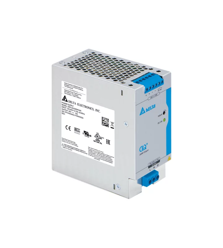 Power Supply, 1Ph, 240W, DIN Rail, AC/DC, 24 Vdc, 10 A