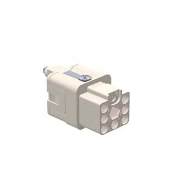 female insert, size 21.21, 7p+PE, crimp, 10A, 400V