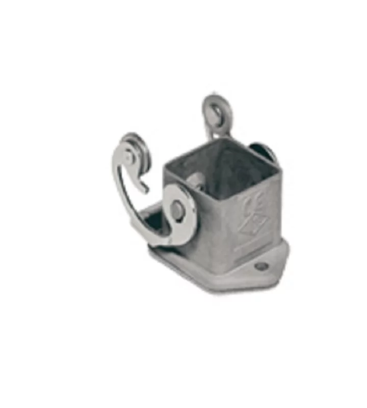 bulkhead mounting housing, size 21.21, EMC zinc, 1 lever stainless steel