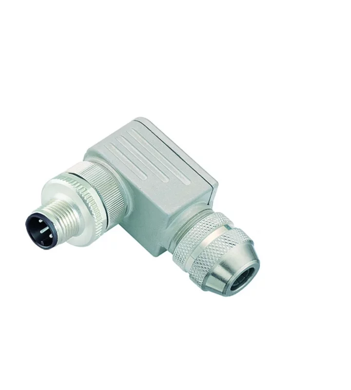 Male angled connector