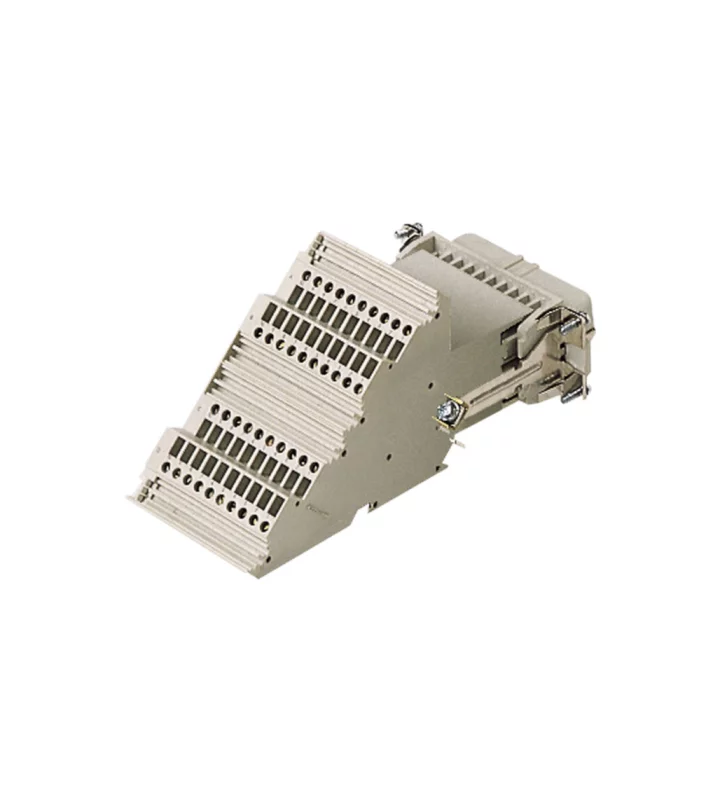 female insert, size 104.27, 64p+PE, silver, screw, 10A, 250V, left