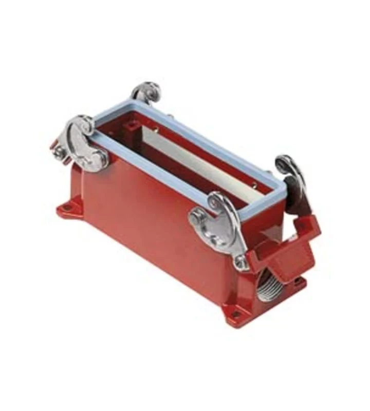 surface mounting housing, high, size 104.27, 180°C alu, 2 levers, 1xM32 side