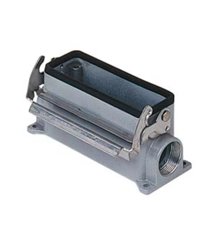 surface mounting housing, size 57.27, V-TYPE alu, 1 lever, 1xPG16 side