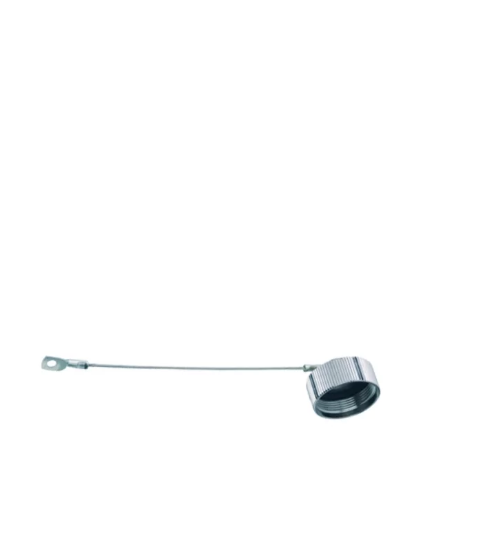 Protection cap for panel mount connectors with outer thread