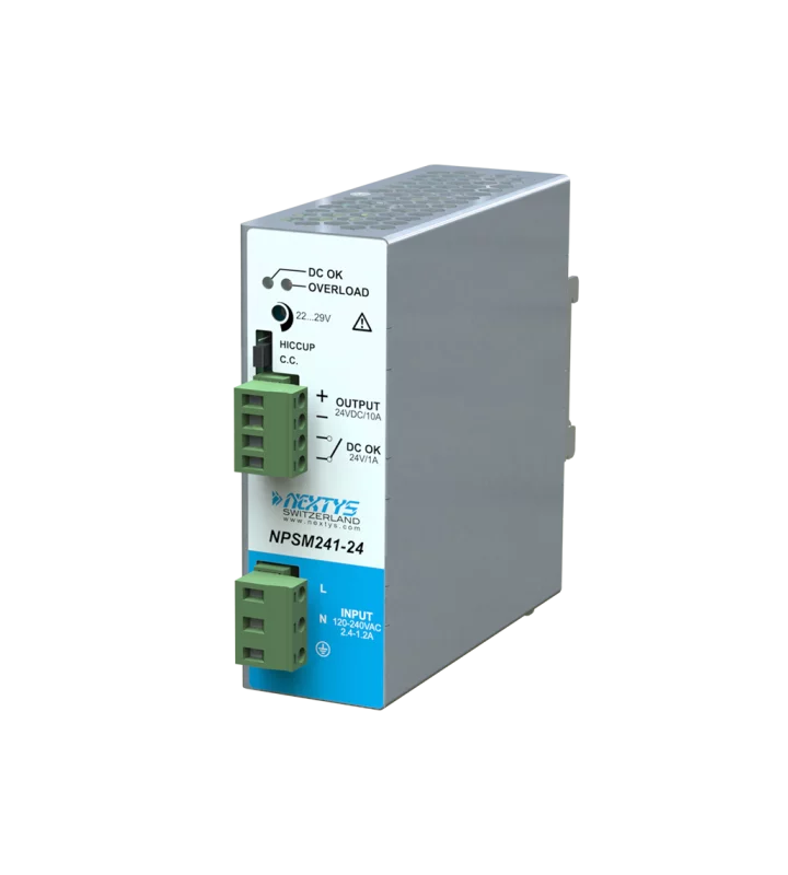 Power supply, 1Ph, 240W, DIN Rail, AC/DC, 24 Vdc, 10 A