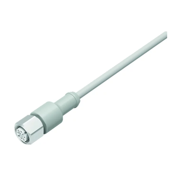 Female cable connector, moulded