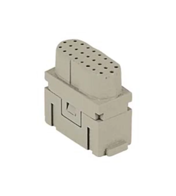 female insert, 1MU, 25p, crimp, 4A, 50V