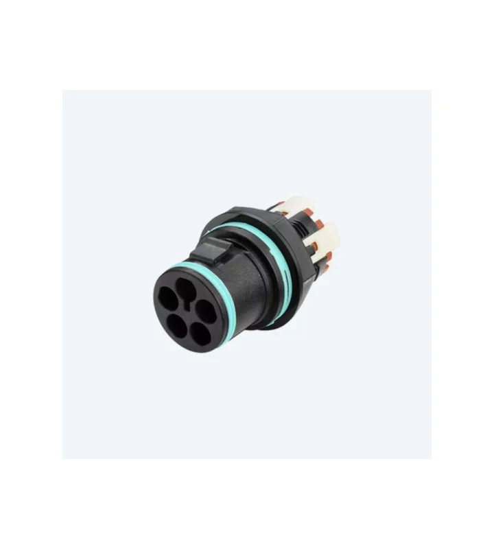 Mini plug connector panel-mouned, Screwless